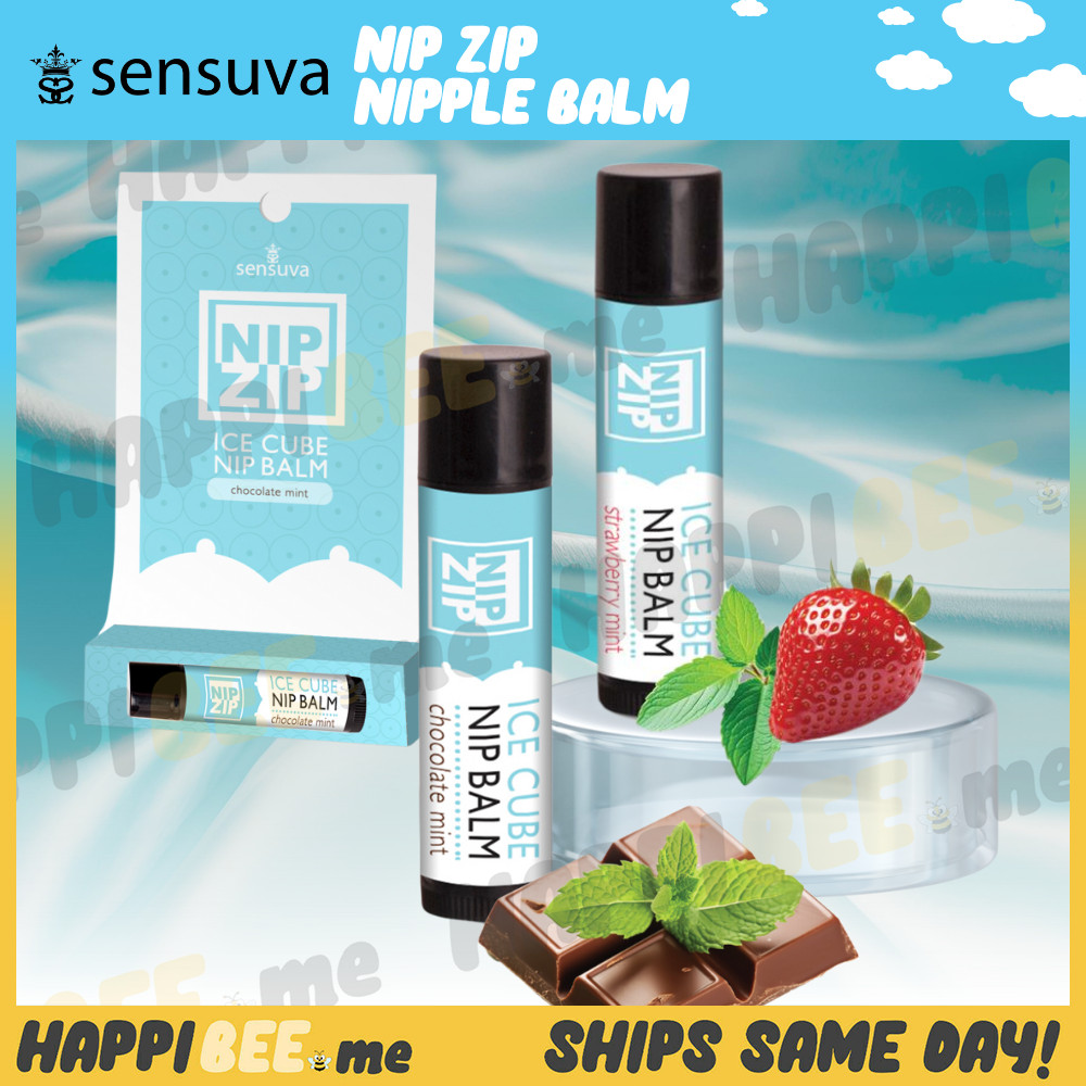 Sensuva Nip Zip Nipple Balm🍯 Tingle Gel Flavored Lube Edible Oral Sex Lubricant