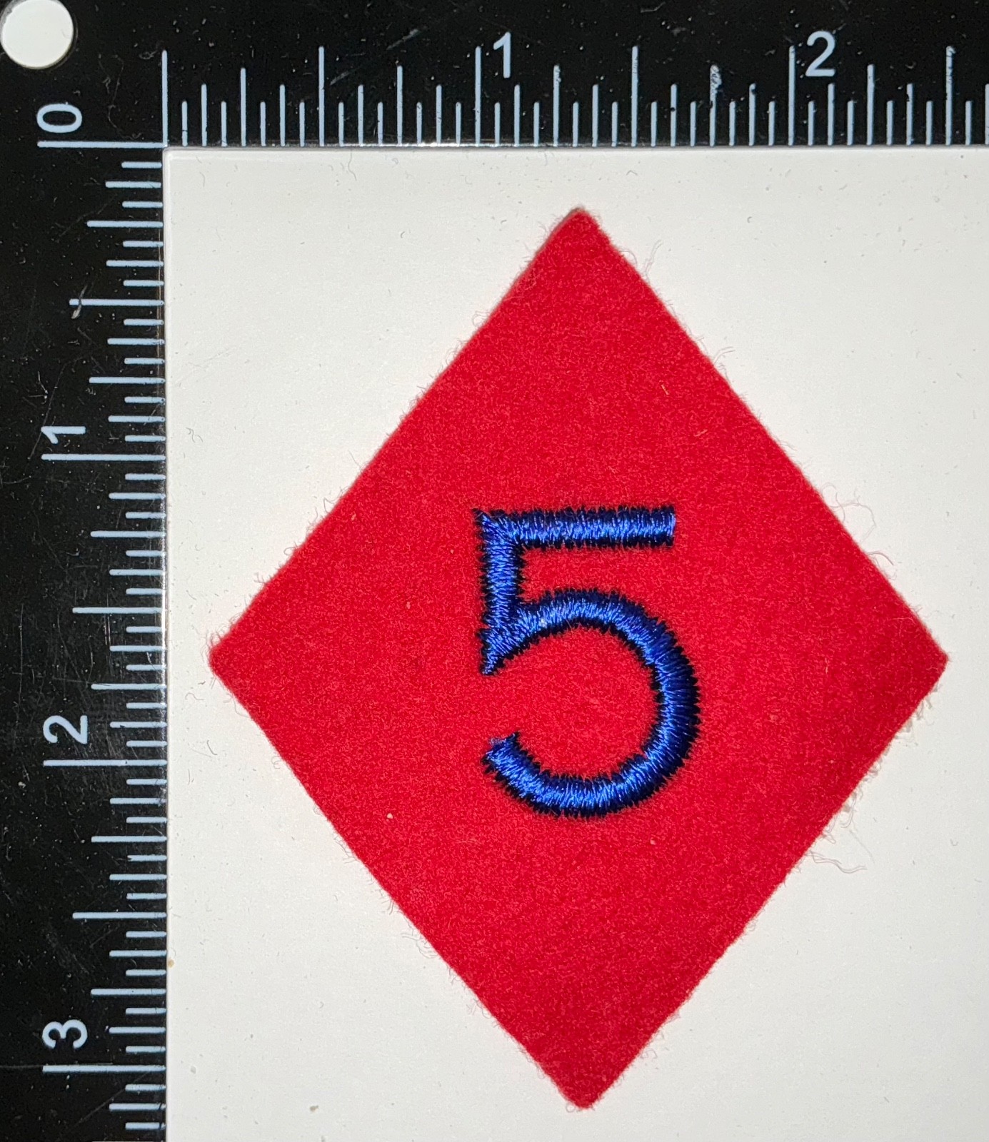 WWII PATCH KING of WWI US Army 5th Division FELT Patch