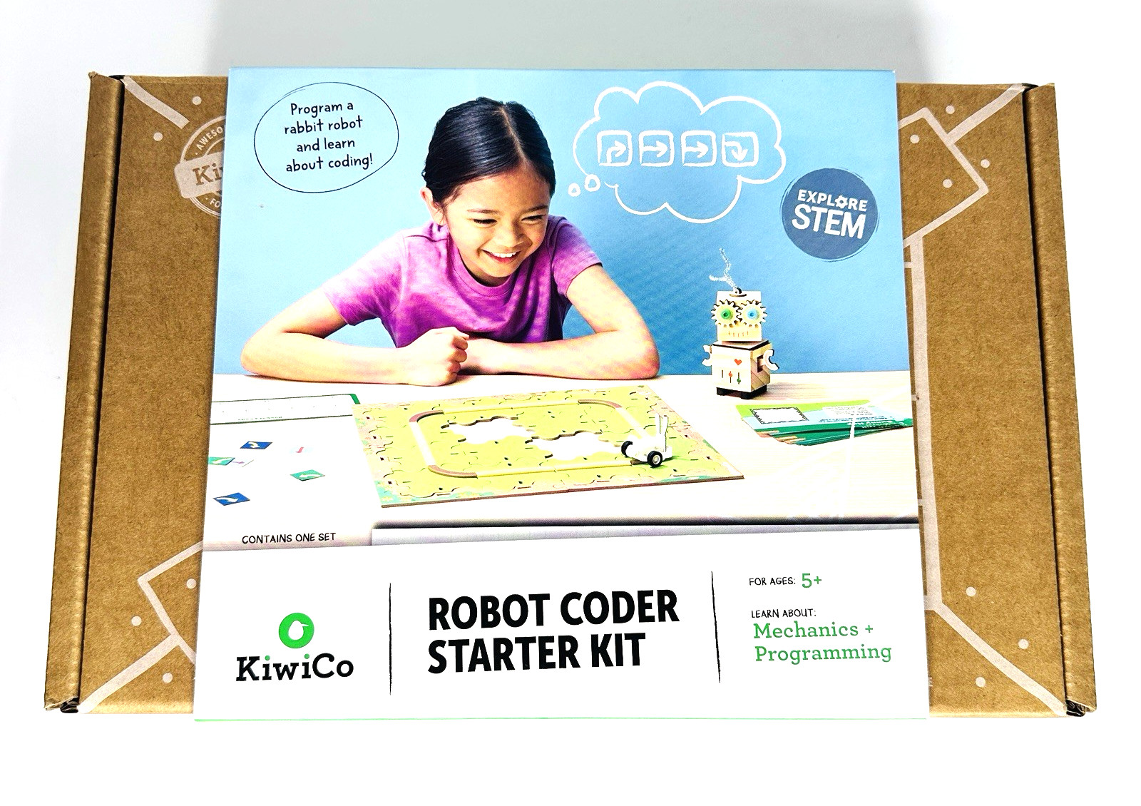 Kiwi Co Robot Coder Starter Kit Program Rabbit Robot Mechanics & Programming NEW