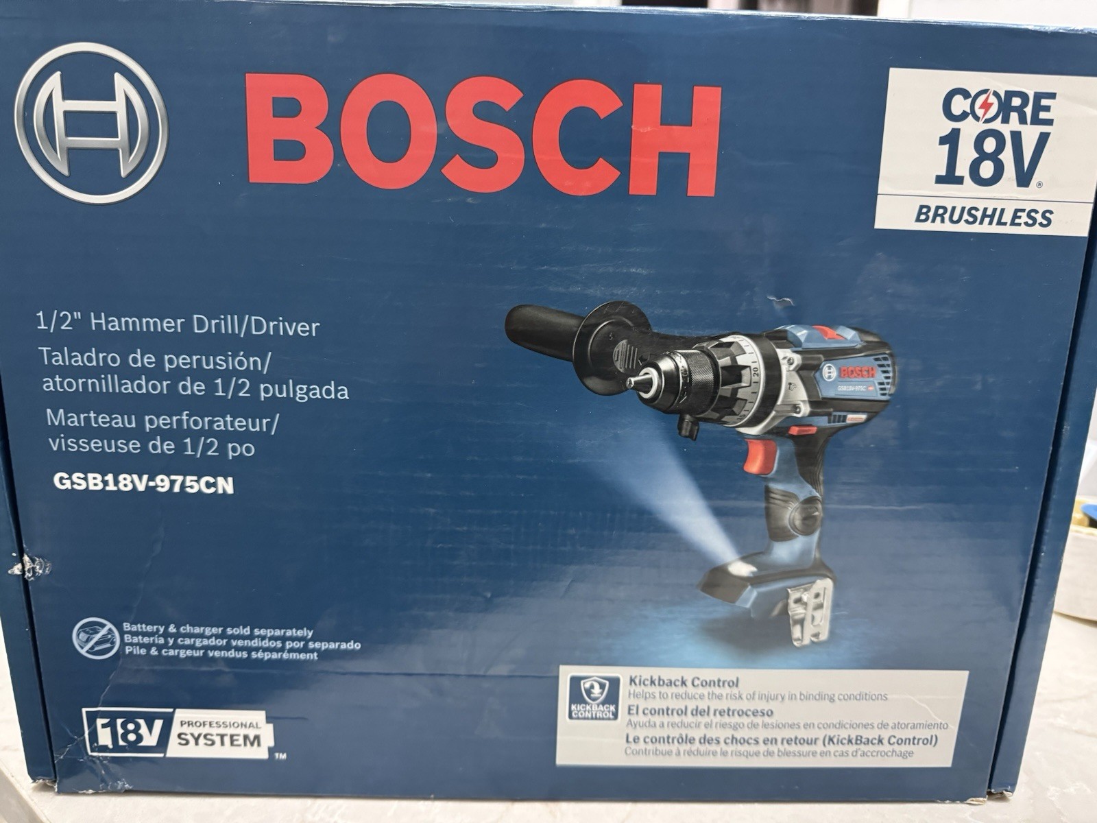 Bosch 1/2-in 18-volt Variable Speed Brushless Cordless Hammer Drill