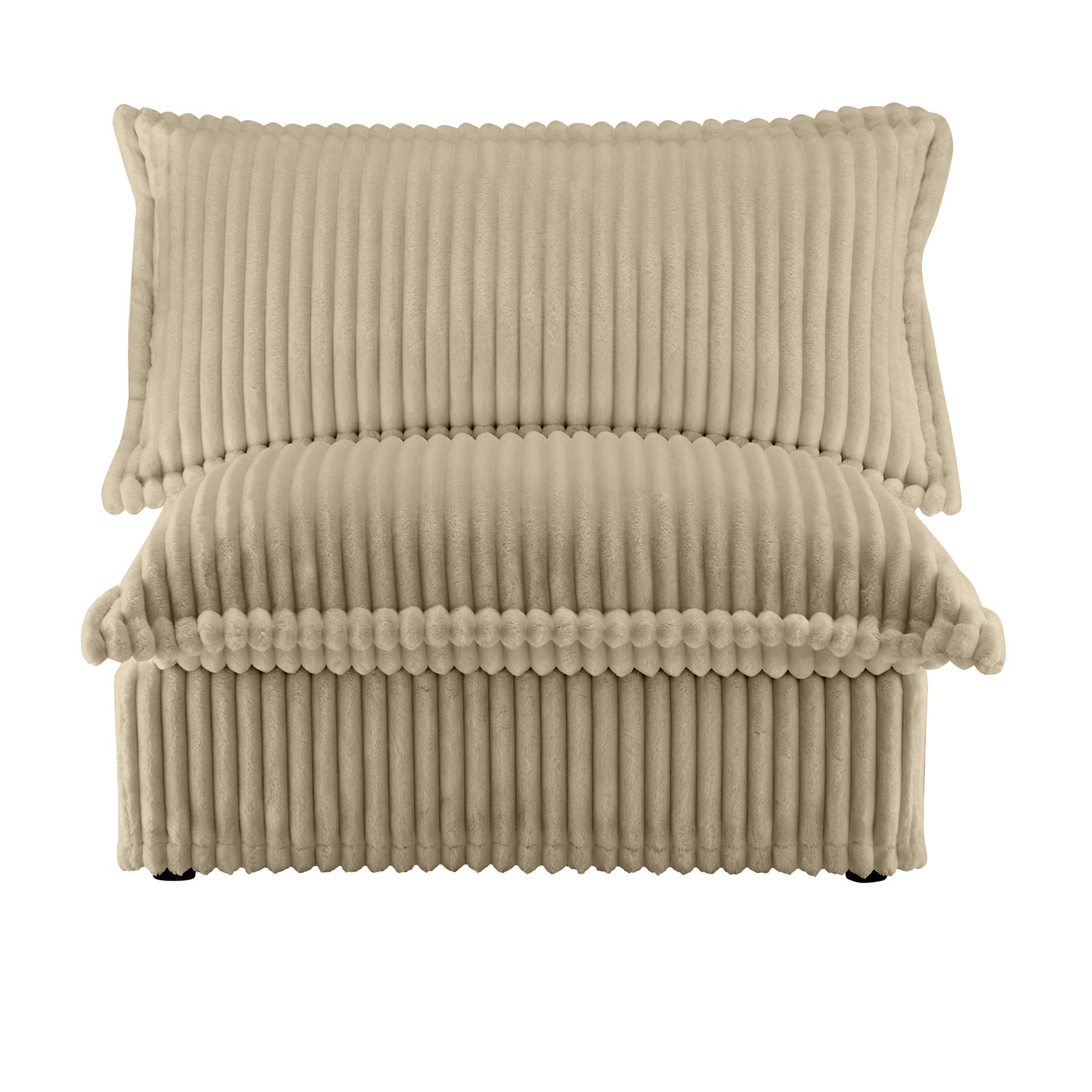 Corduroy Sofa, Deep Seat, Removable Washable Covers, 300lb Capacity