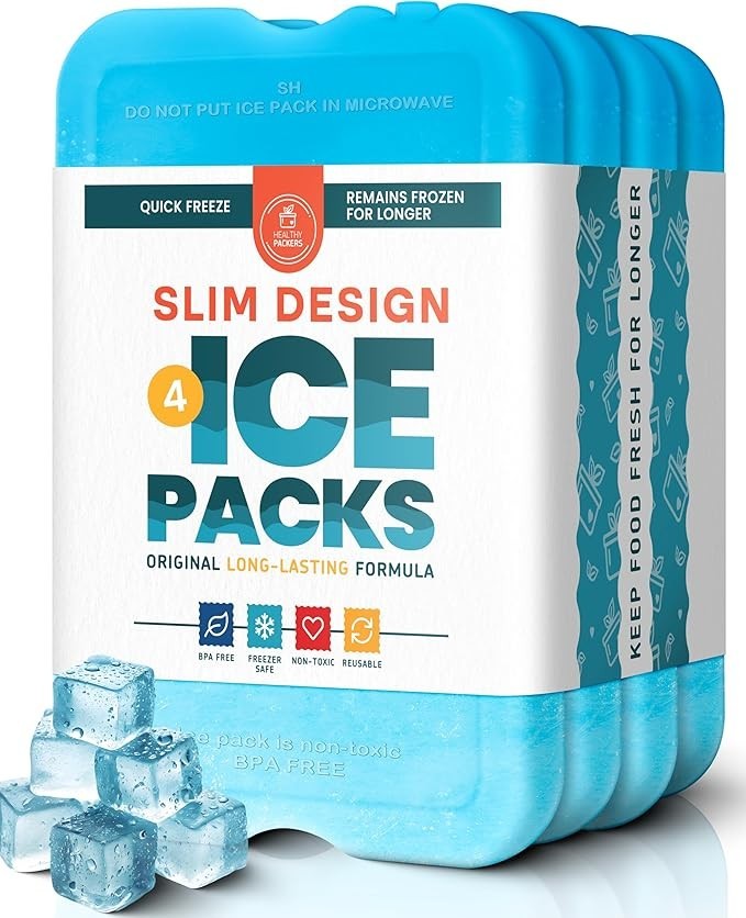 Healthy Packers® Ice Pack for Lunch Box & Coolers Long-Lasting Freezer Packs