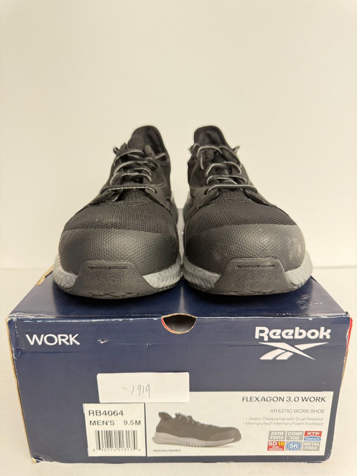 -1919 Reebok Work Black/Grey US 9.5 Mens