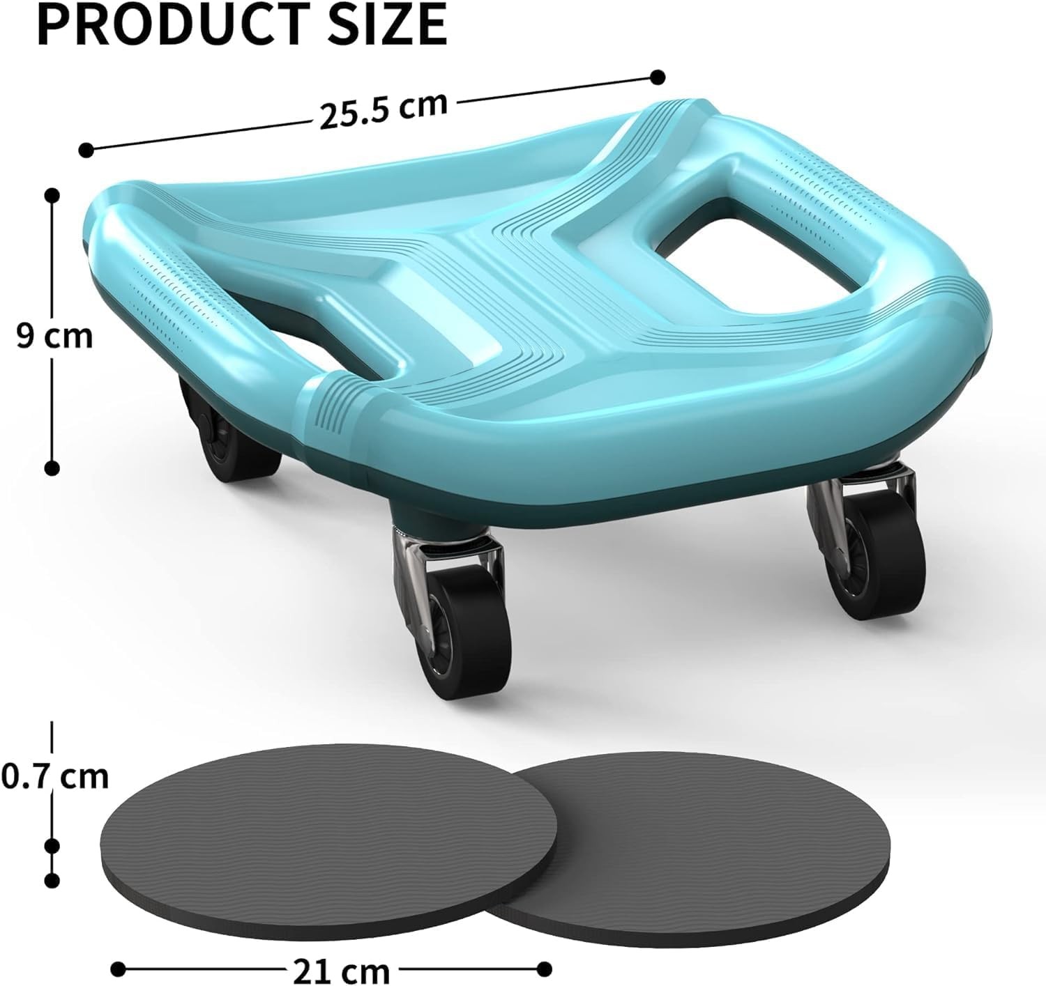 PROIRON Ab Roller with Knee Pads for Abs Workout, Multifunctional biue