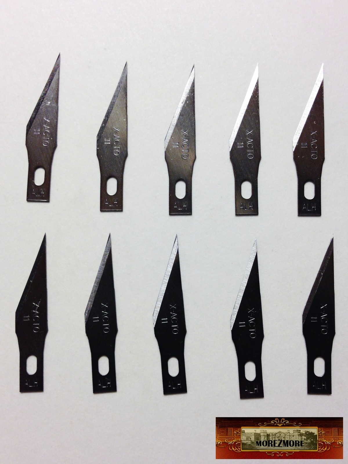 M00667-Try MOREZMORE 10 X-Acto 11 Precision Fine Point Blades Xacto X-611
