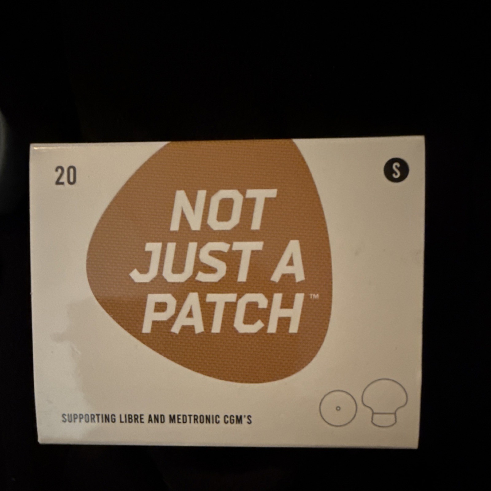 Not Just A Patch Diabetic Patch Brown for Libre & Medtronic CGM