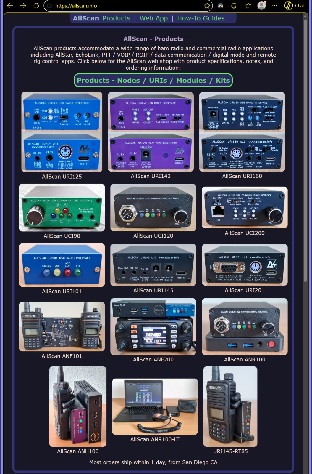 AllScan ANH85-RT85 AllStar Node Radio Module - 100% USB-Powered - ASL EchoLink