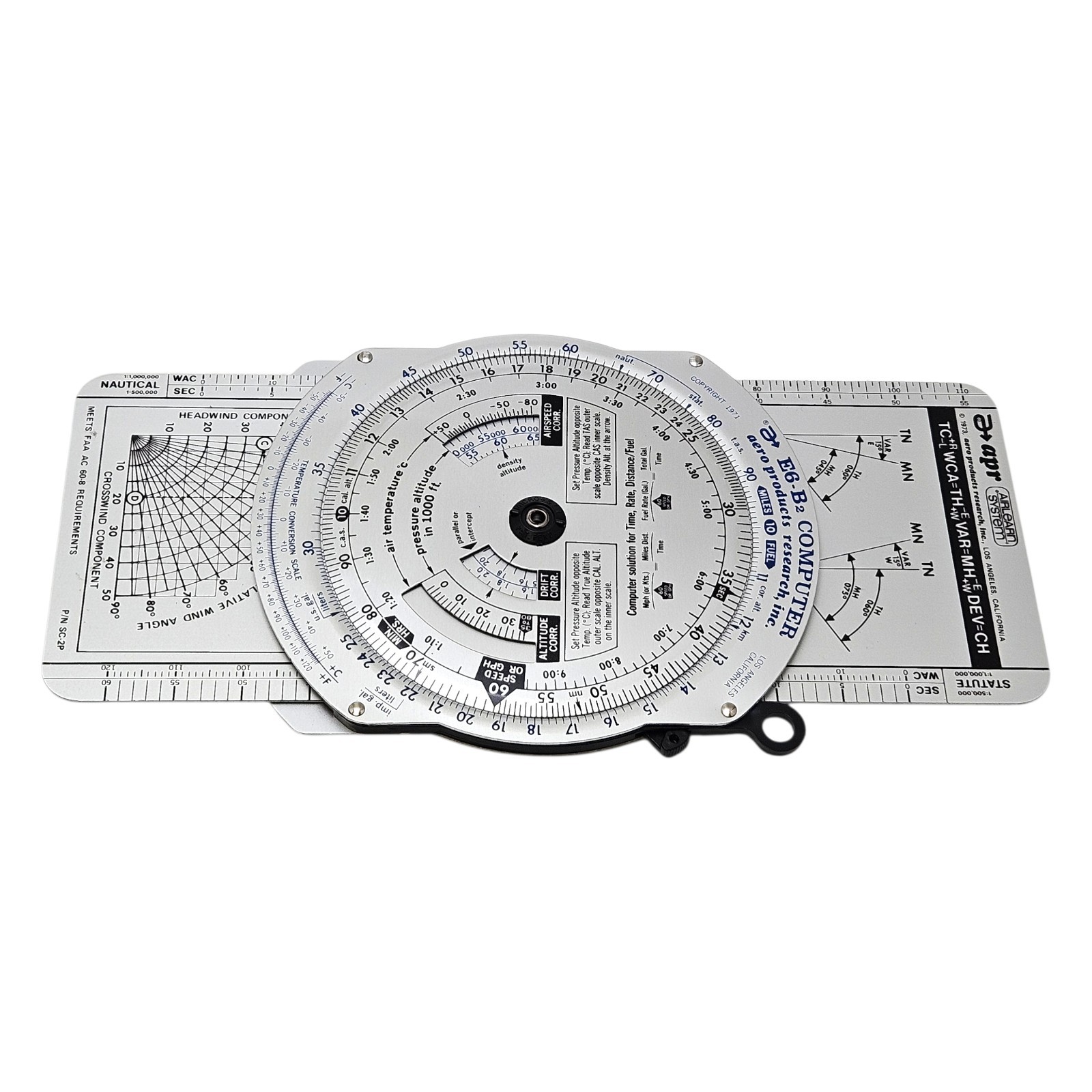Aero Products E6-B Metal Analog Flight Computer - w/ Instructions P/N SC-2P