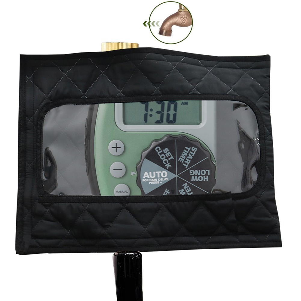 Hose Watering Timer Cover Hose Faucet Timer Protector with Clear Front Window
