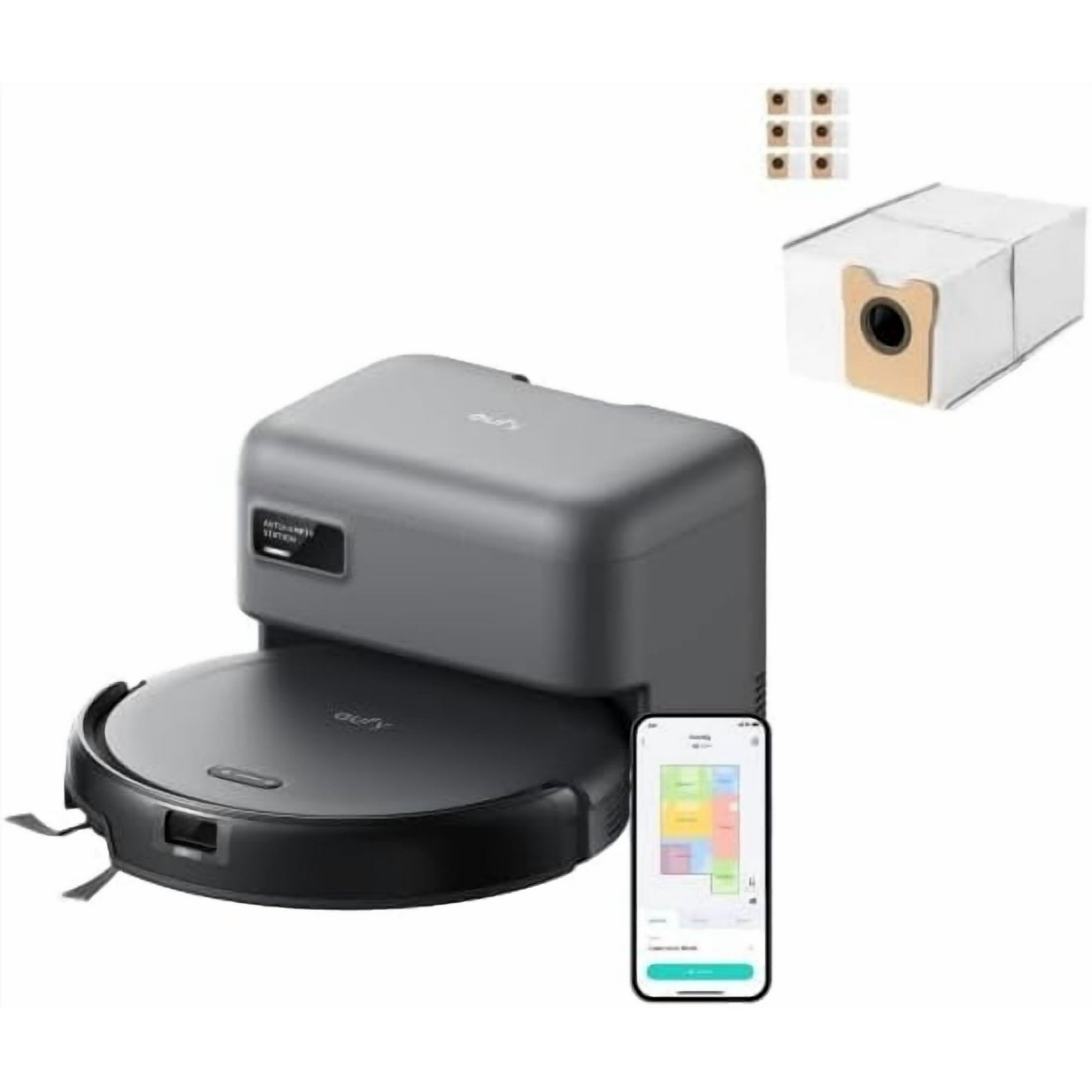 eufy RoboVac C10 Robotic Vacuum Cleaner, LiDAR Navigation, Includes 6 Dust Bags