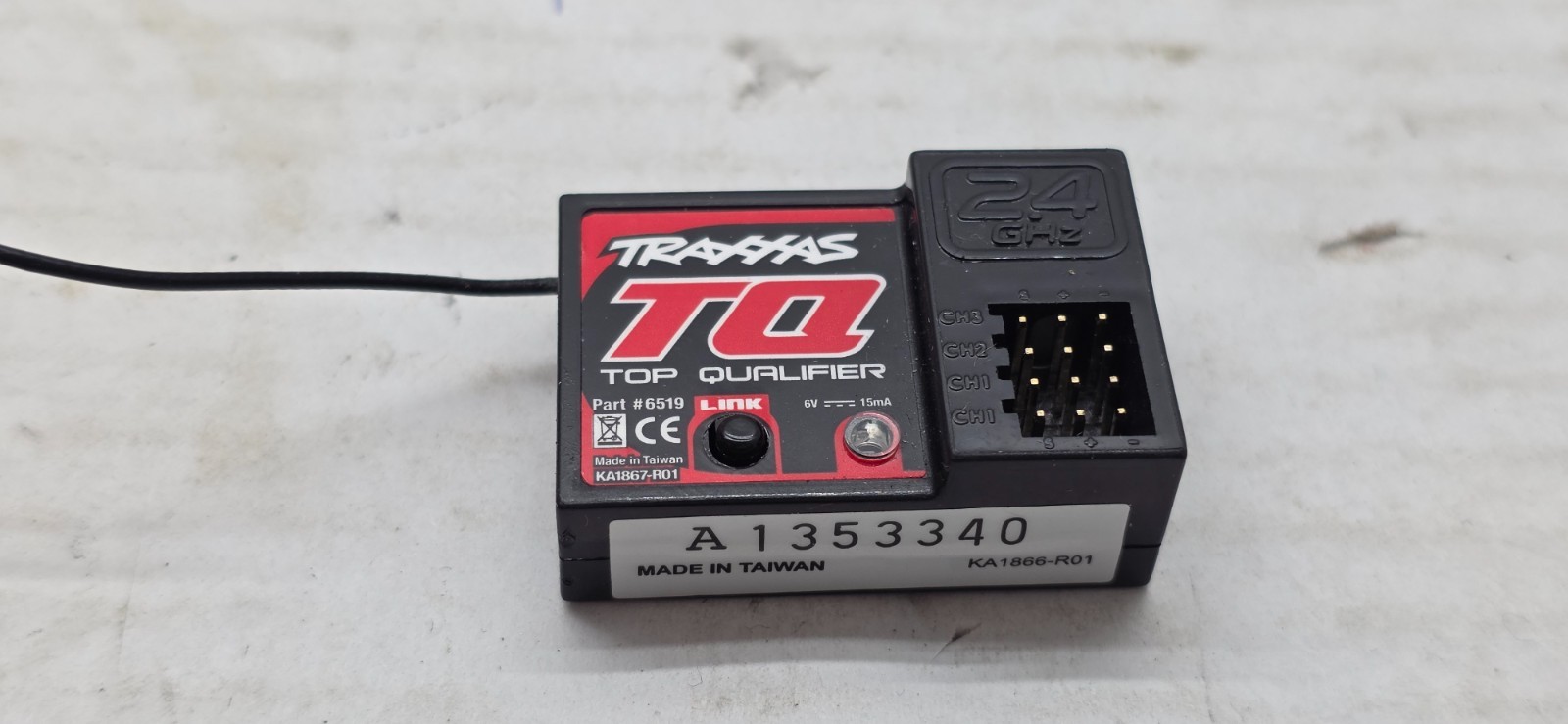 TRAXXAS LINK TOP QUALIFIER RX 3 CH 6519 RECEIVER TQ RC CAR 2.4GHz SLASH STAMPEDE