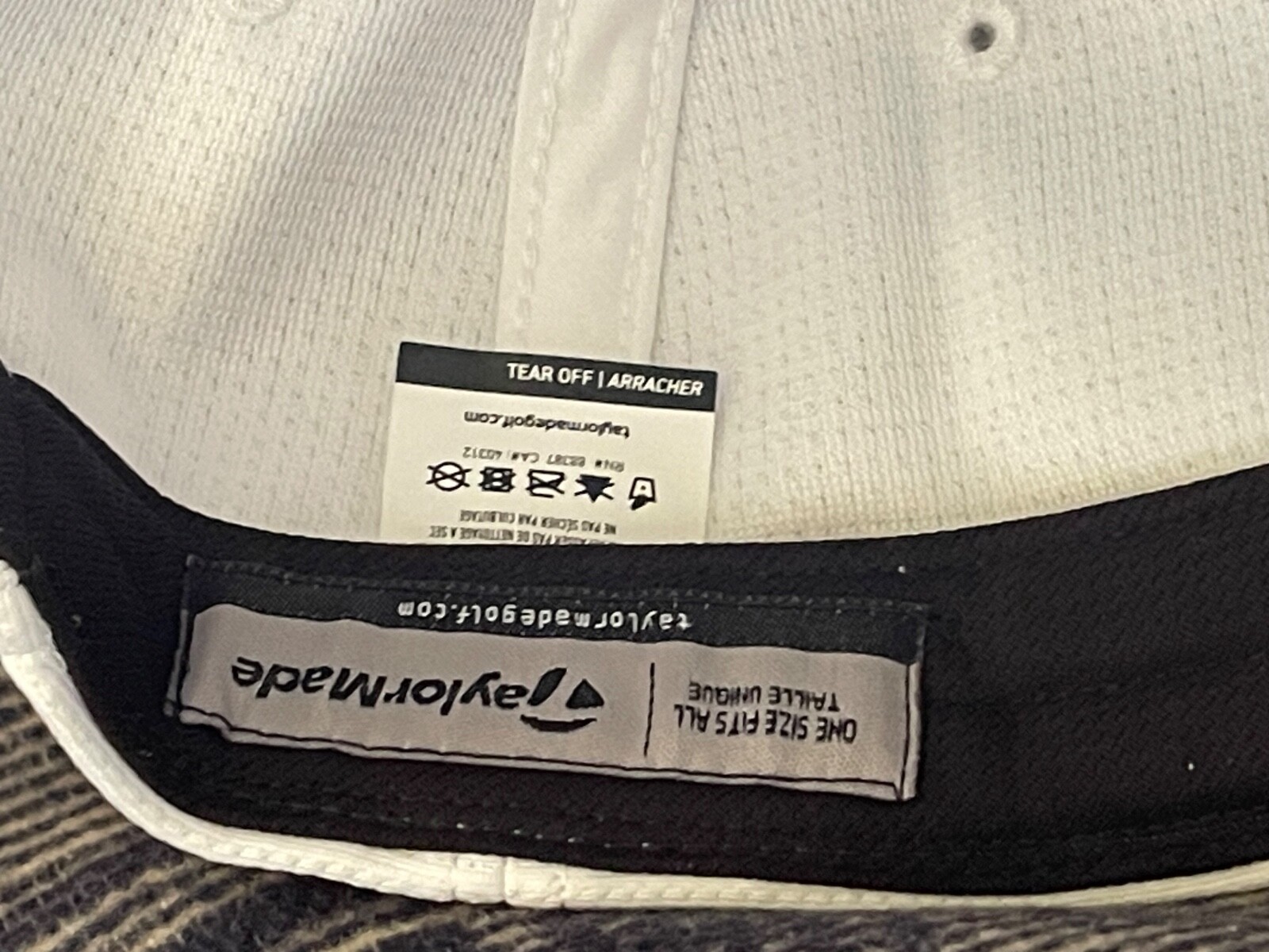 Taylor Made all white golf hat snapback One Size baseball hat