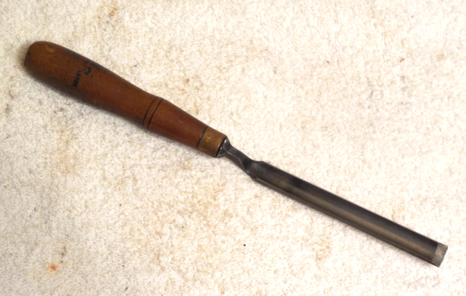 Vintage Buck Bros Brothers Cast Steel 1/2" Crank Neck Woodworkers Gouge Chisel