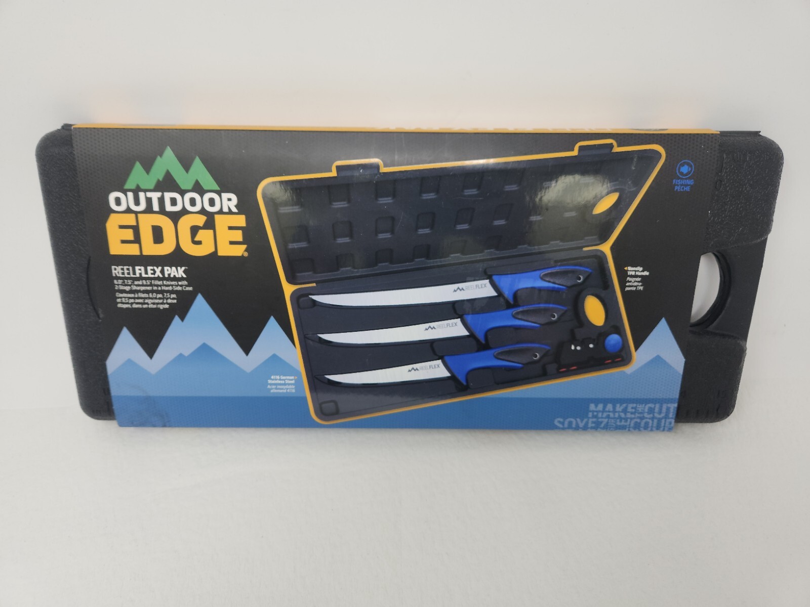 Outdoor Edge Fillet Fishing Knives Knife Set German Stainless 6" 7.5" 9.5"