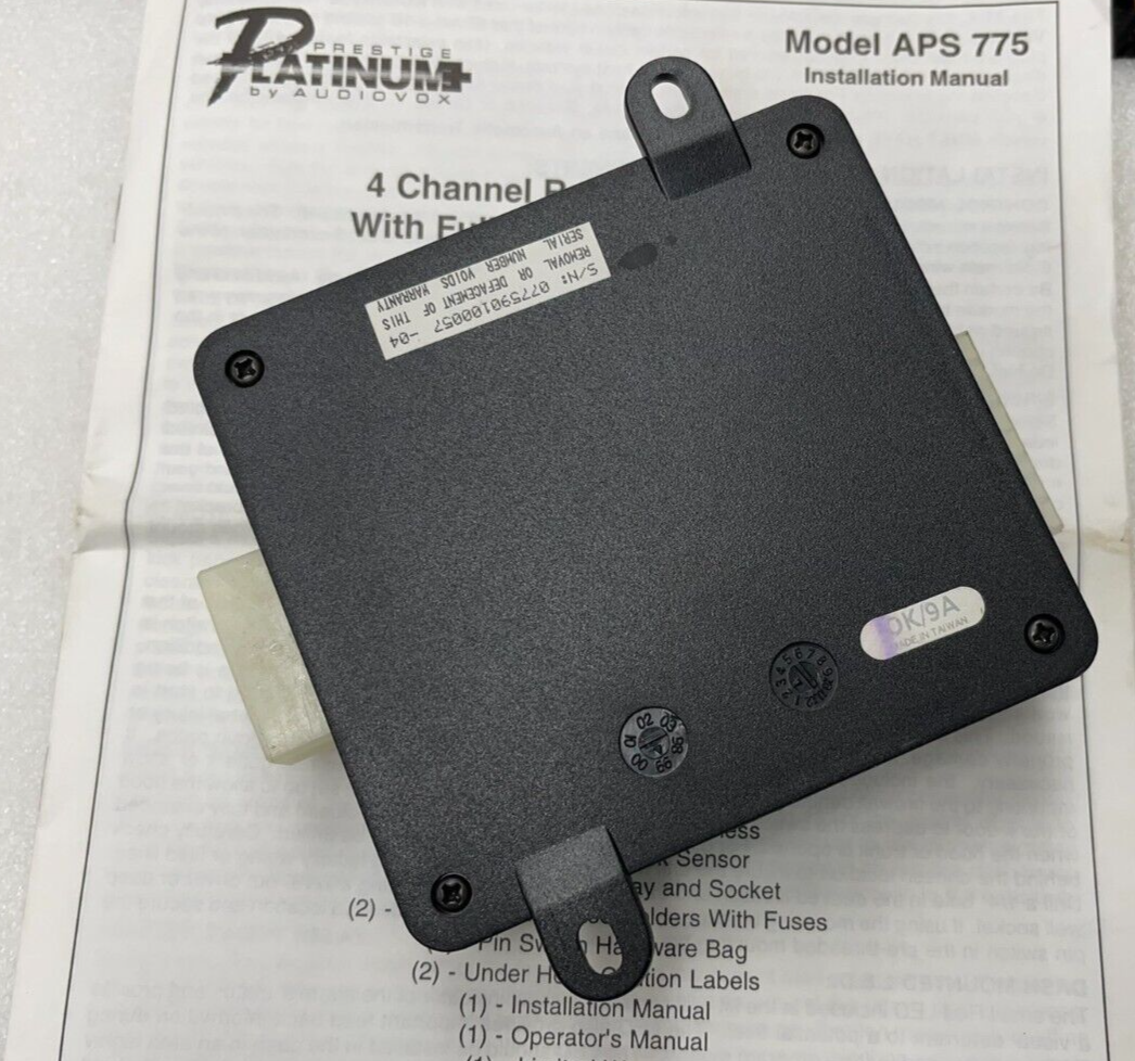 PRESTIGE APS 775 Security Remote Start System Replacement Module APS775 BRAIN