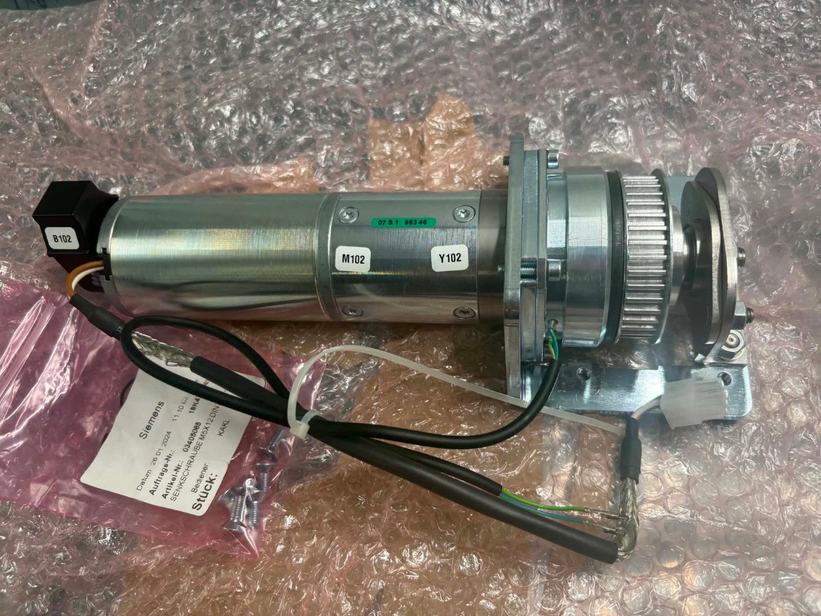 NEW Siemens 10882940 Longitudinal Drive Drawer ET Detector Bucky Motor