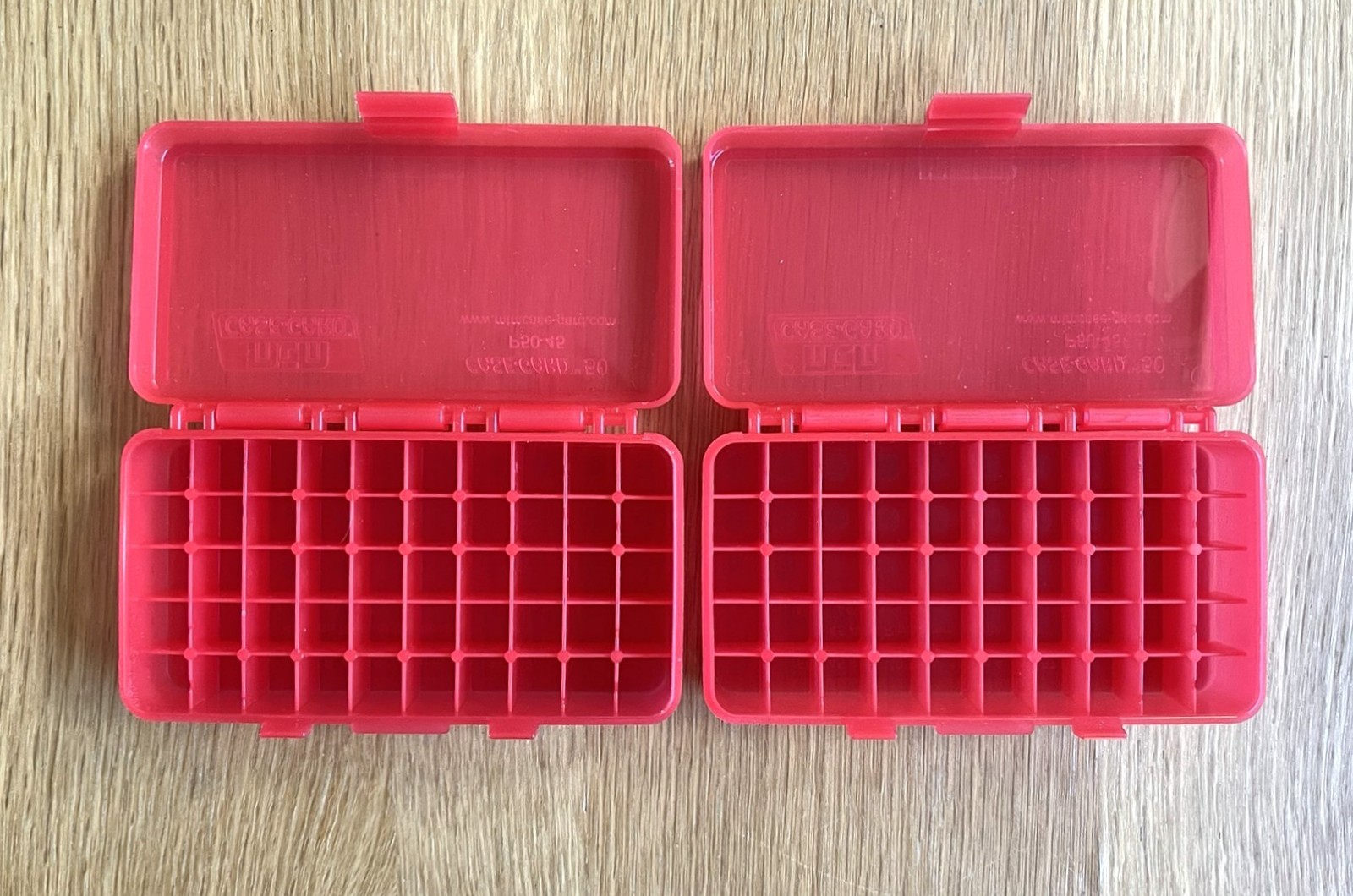 Two MTM P-50-45 Reloading Boxes 45acp 40S&W