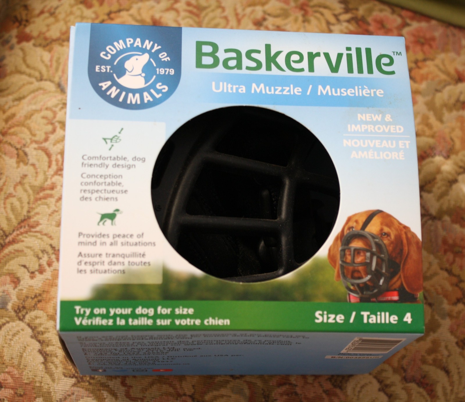Baskerville Ultra Muzzle Size 4 by Company of Animals, Inc. Ultimate Safety