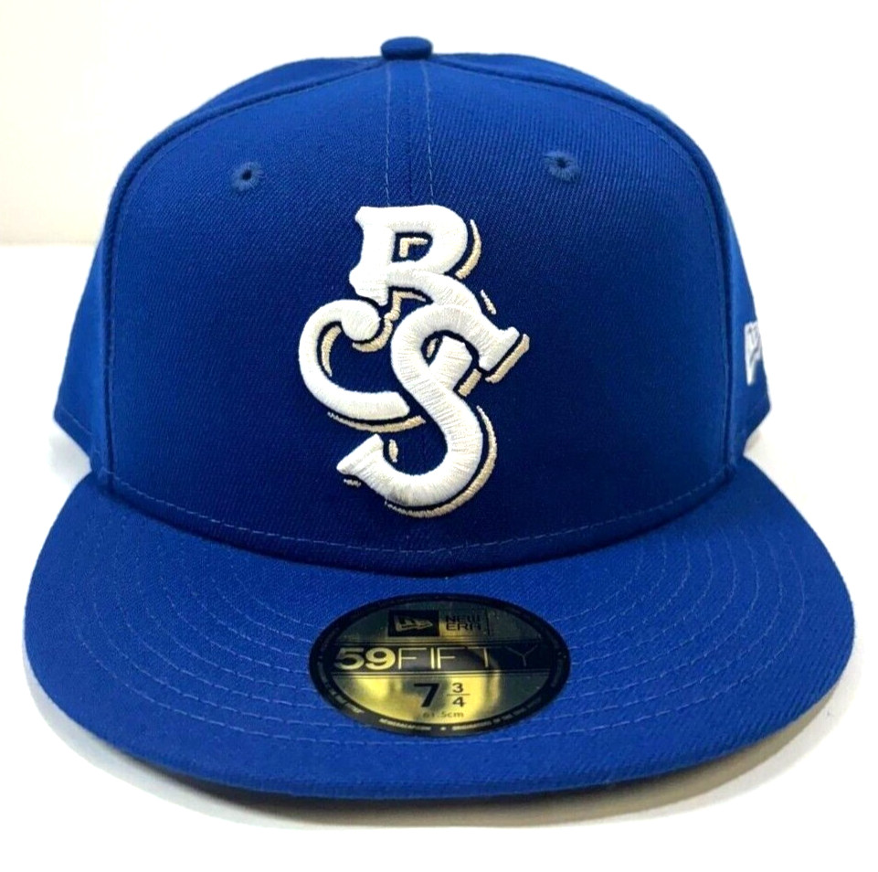 Biloxi Shuckers MILB NE Authentic Collection Road  Fitted Hat~ Blue