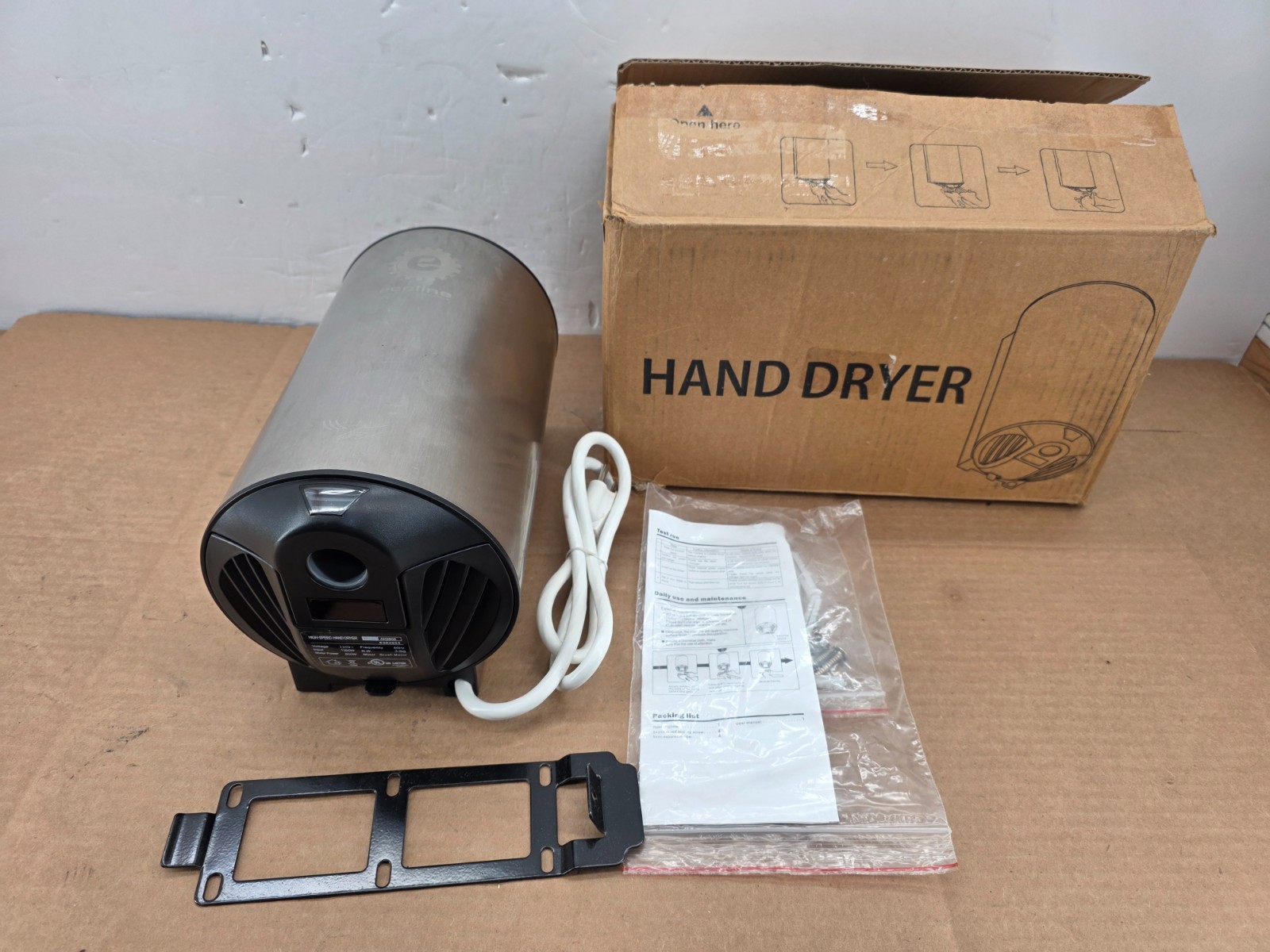 Ecoline - Stainless Steel Hand Dryer, Commercial, Heavy Duty, Electric, Stron...