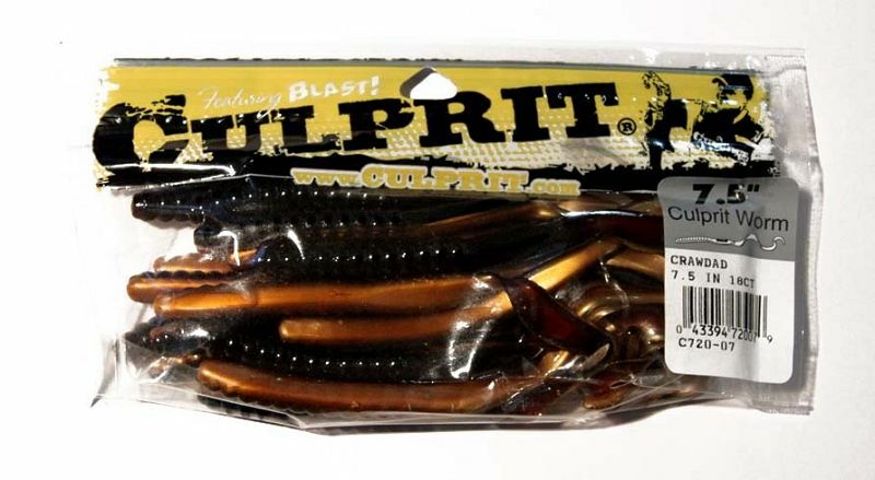 Culprit Choice of 7.5" or 10"~choose color~Original Worms Lure~FREE Shipping