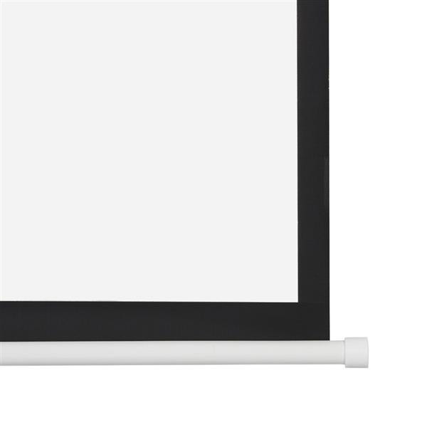 100In 4:3 Manual Pull Down Projector Screen Wall Mounted Anti-Light For Home