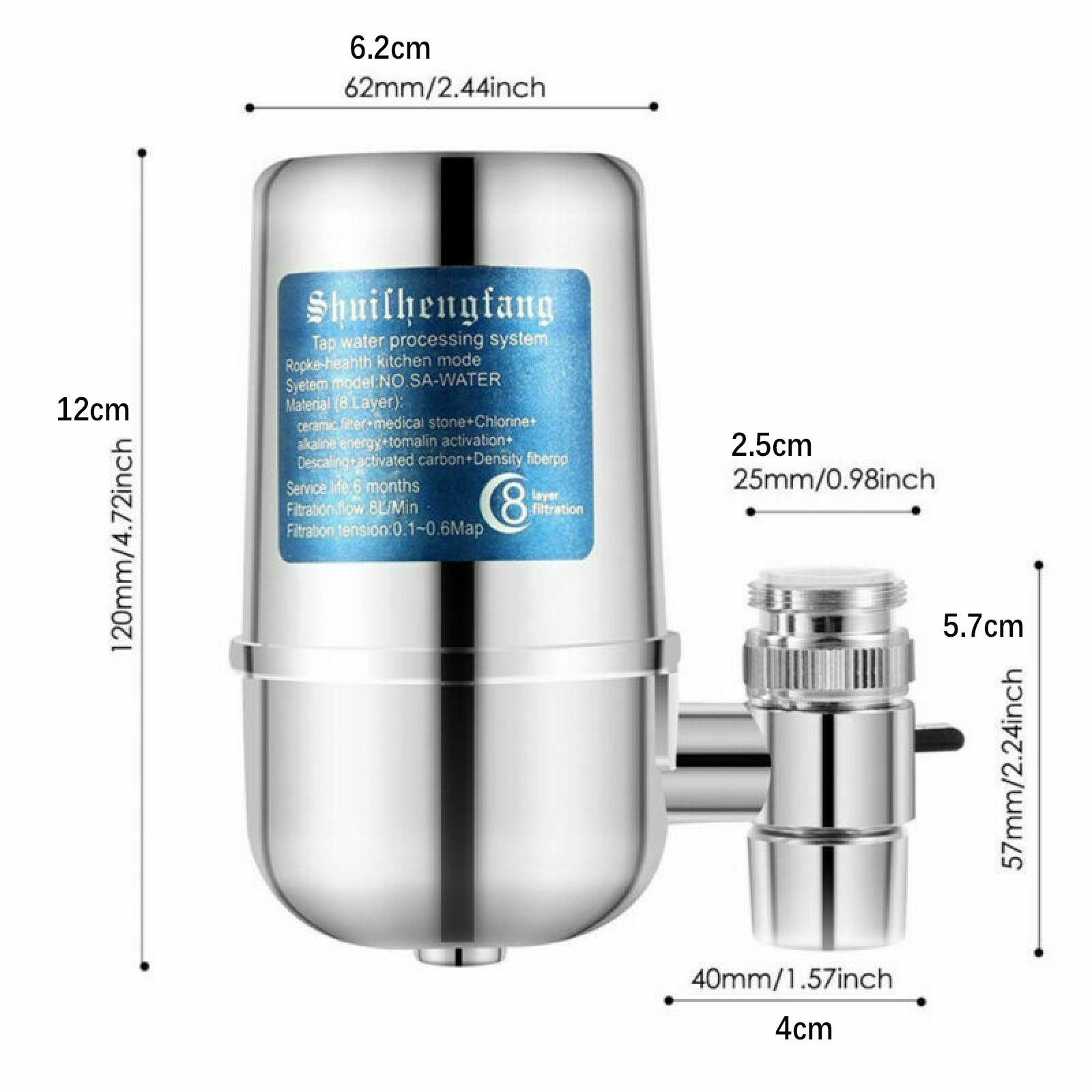 Water Faucet Tap Purifier Filter Drinking Home Kitchen Dining Front Sink Filter