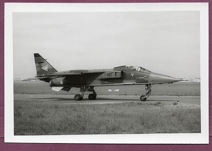 1973-1980s France ALA SEPECAT Jaguar 7-HE A31 Original Photo