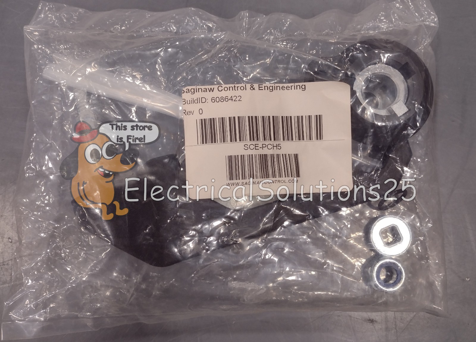 New Saginaw SCE-PCH5 Padlocking/Coinproof 5" Black Handle - Free Shipping