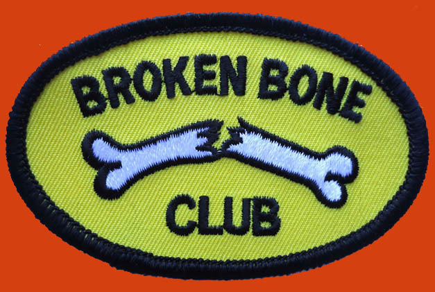 BROKEN BONE CLUB  EMBROIDERED JACKET VEST BIKER PATCH