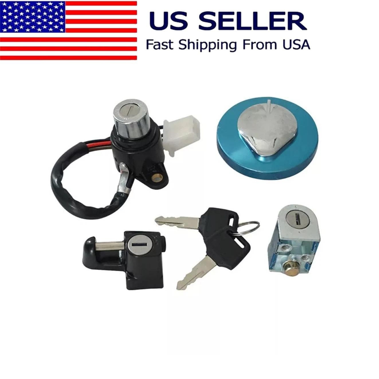 Lock Set Igntiton Swtich Fit For 1988-2014 Honda Shadow VLX 600 (VT600)