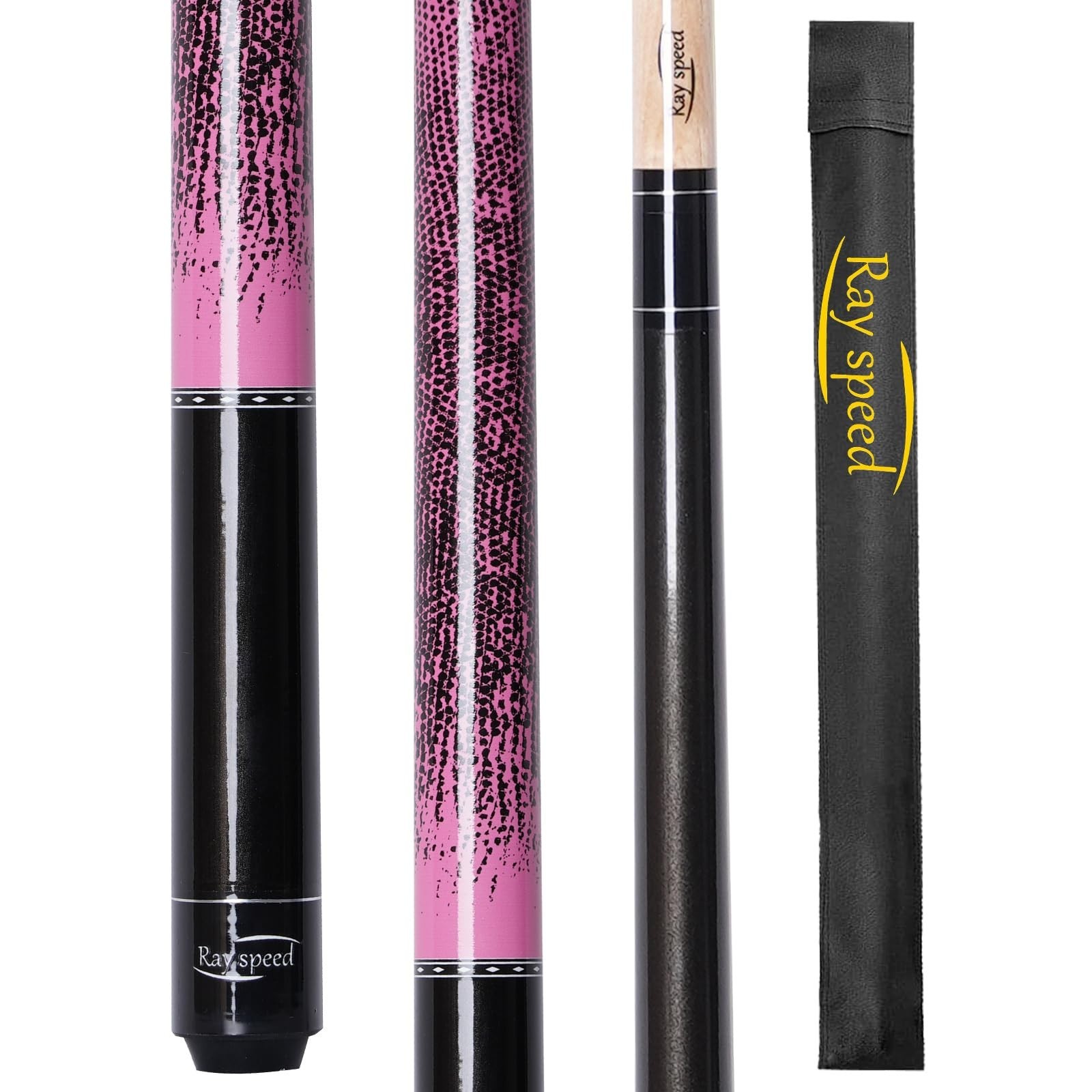 Pool Cue Stick with 3D Printed Grip & 13mm Tip - Perfect for Precision Play, ...