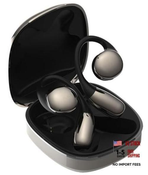TE-H1 Open-Ear Earphones, Non-occluding Design, Ear-Hook Style, Hi-Res Silver