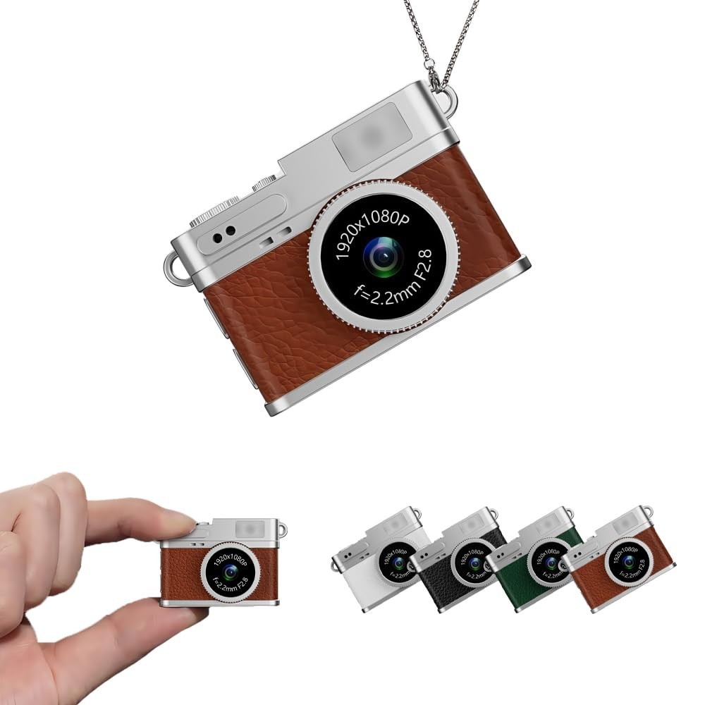 Mini Digital Video Keychain Camera 1080P HD, 0.96" IPS Screen, 8GB Pocket Record