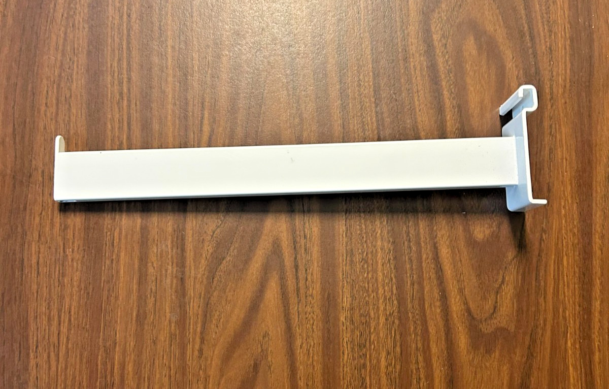 Straight Faceout Hanger, Hook for Gridwall 14" White -4 hangers ,one price *NEW*