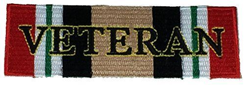 OPERATION IRAQI FREEDOM VETERAN WITH CAMPAIGN RIBBON PATCH OIF IRAQ DESERT