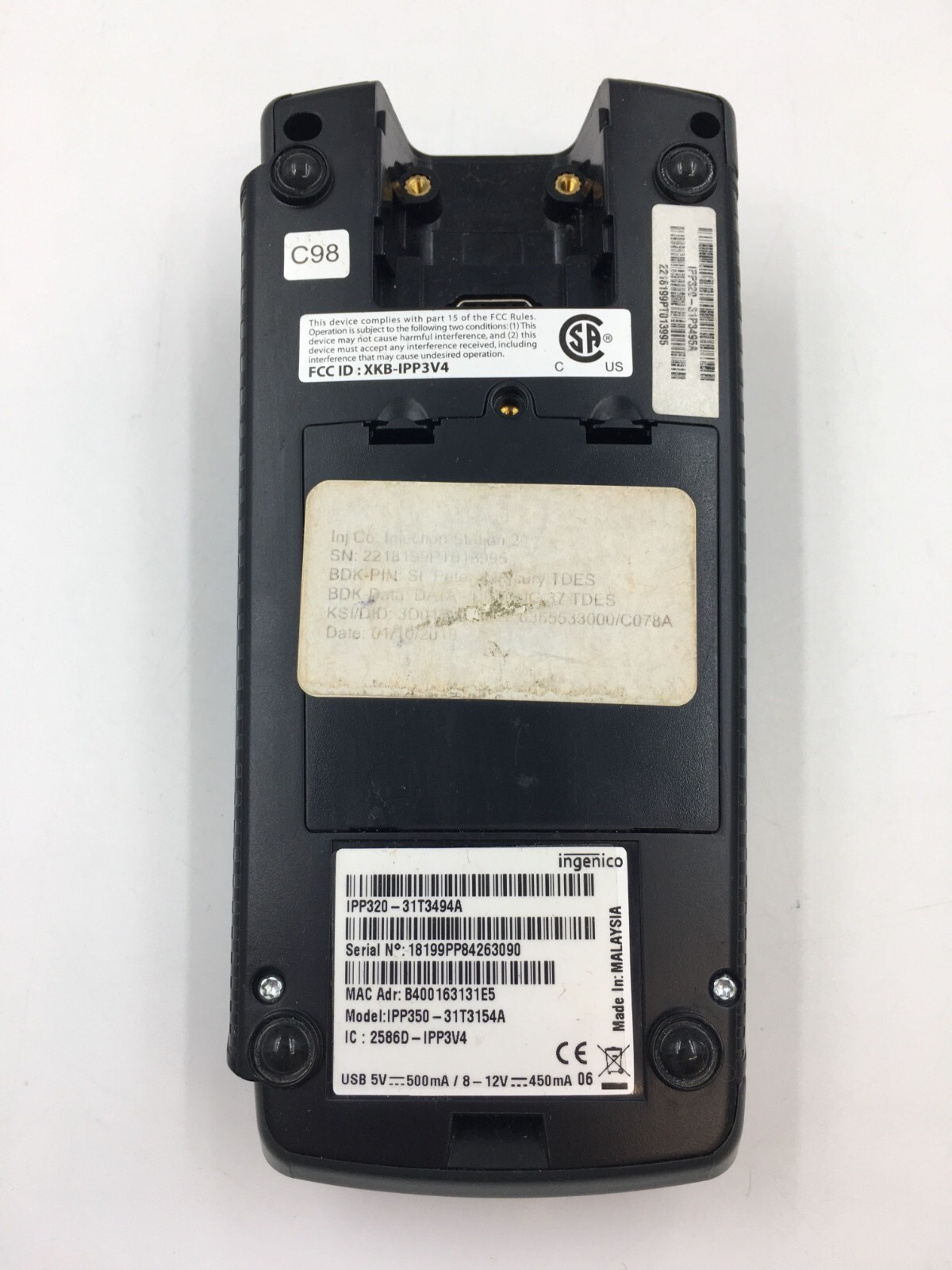 Ingenico Card Reader - iPP320 - Untested