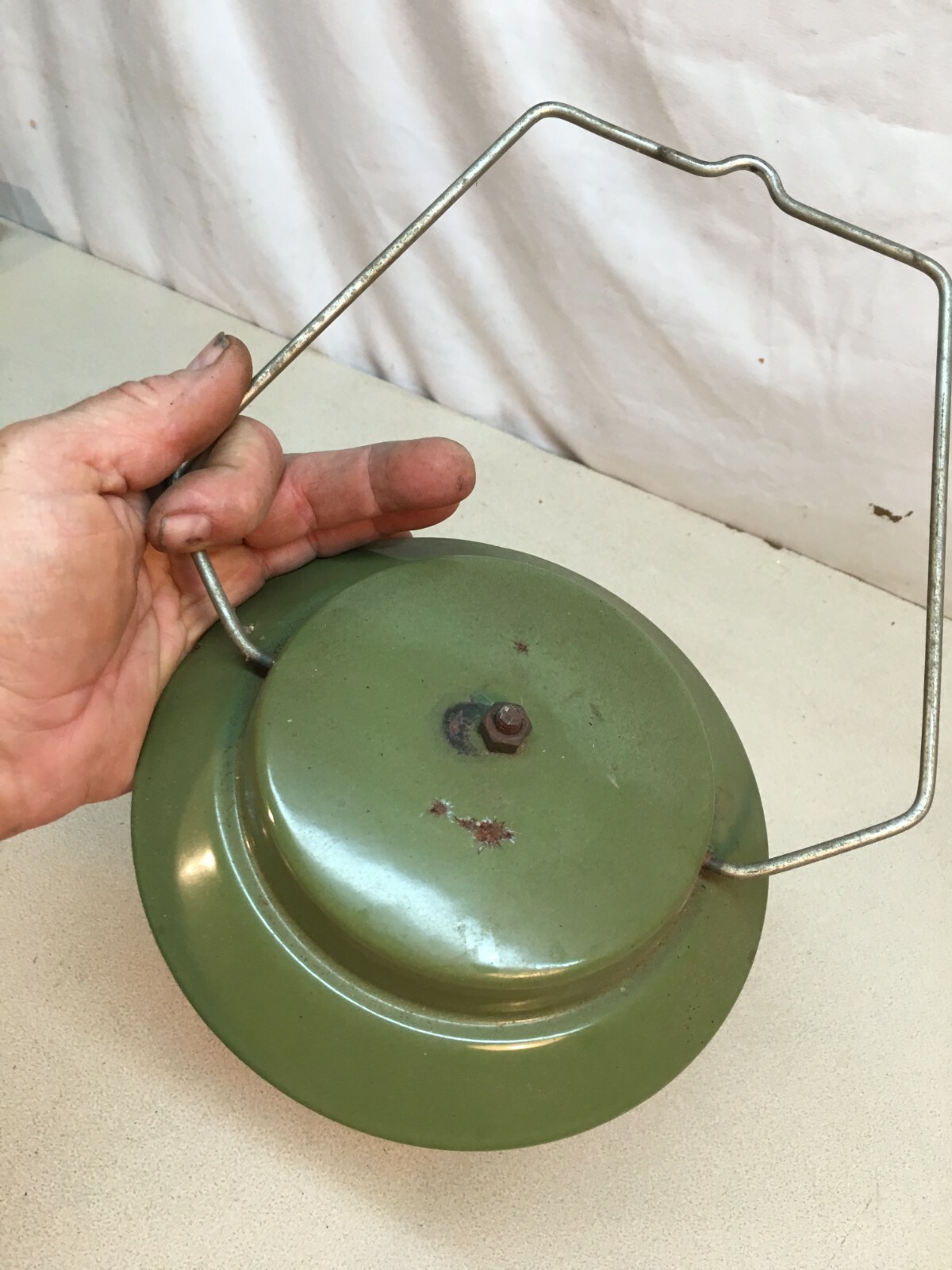 vintage Coleman lantern 4.5in Glass Shade And Top Parts Repair