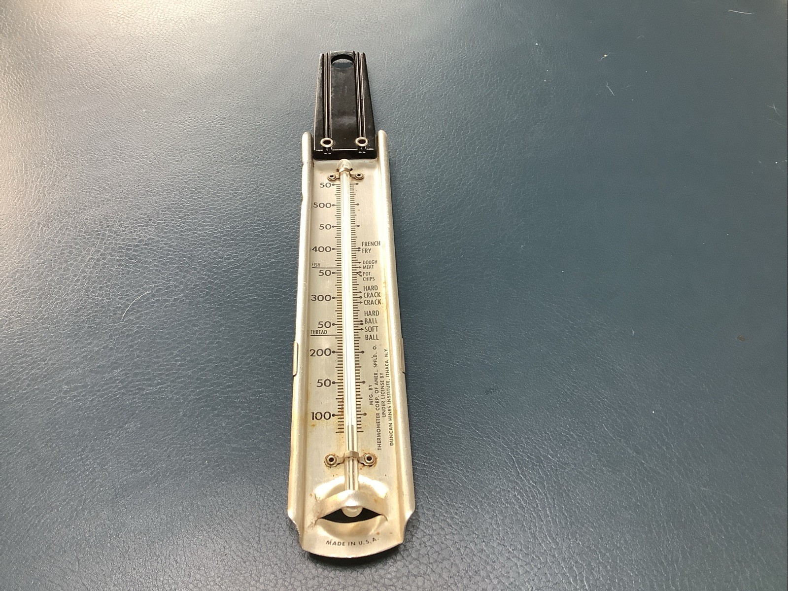 Vintage Duncan Hines USA FOOD Thermometer ITHACA N.Y. 12 Inch Tall
