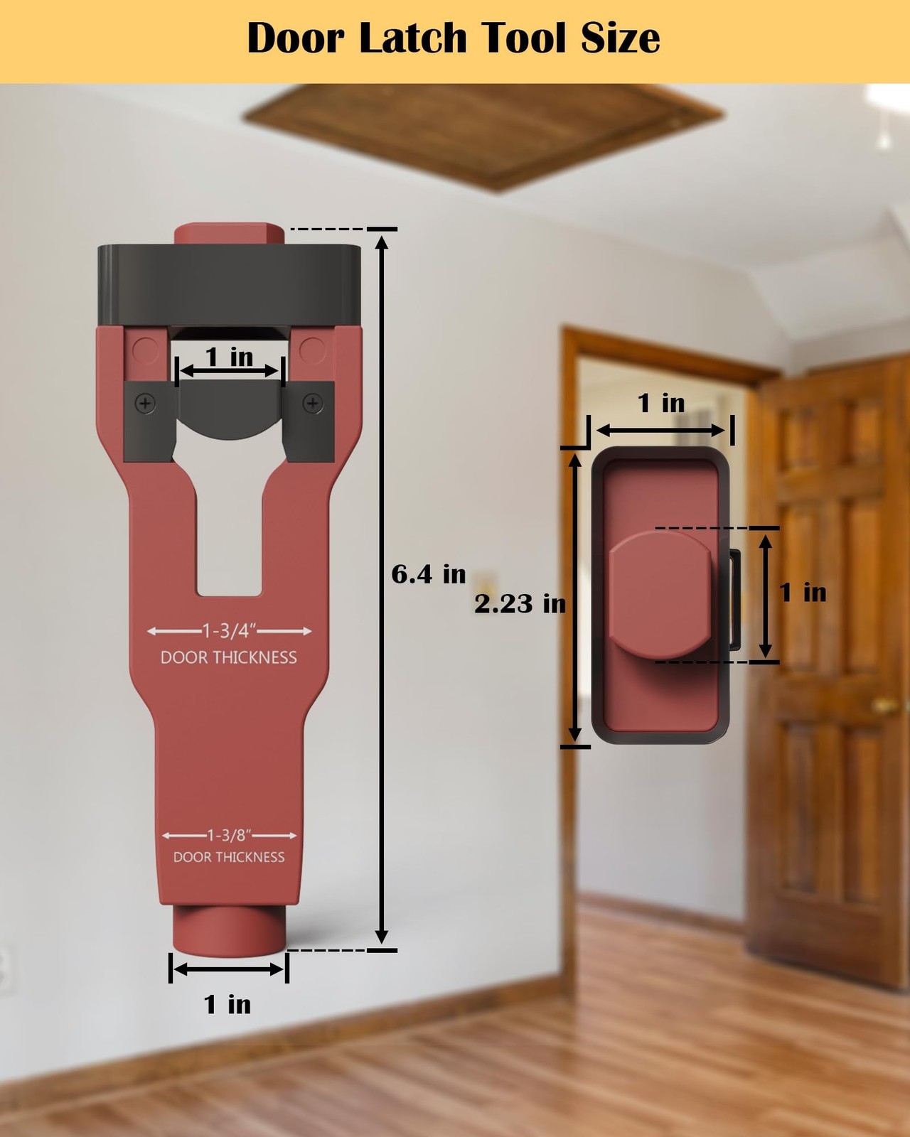 Door Latch Mortise Tool, Door Latch Installation Kit Help Remove Material to ...