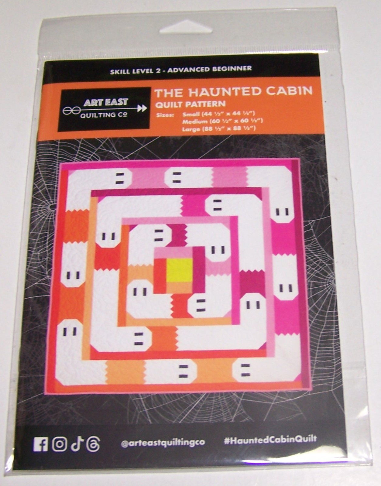Art East THE HAUNTED CABIN QUILT Pieced GHOST HALLOWEEN sewing Pattern