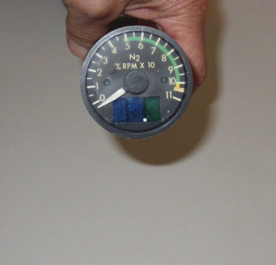 AIRCRAFT GAUGE US GAUGE P/N MML-06290 N2 RPM GAUGE USED