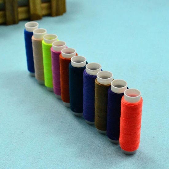 39 Colors Mixed Polyester Spool Sewing Thread Kit Storage box 109 Yards/roll