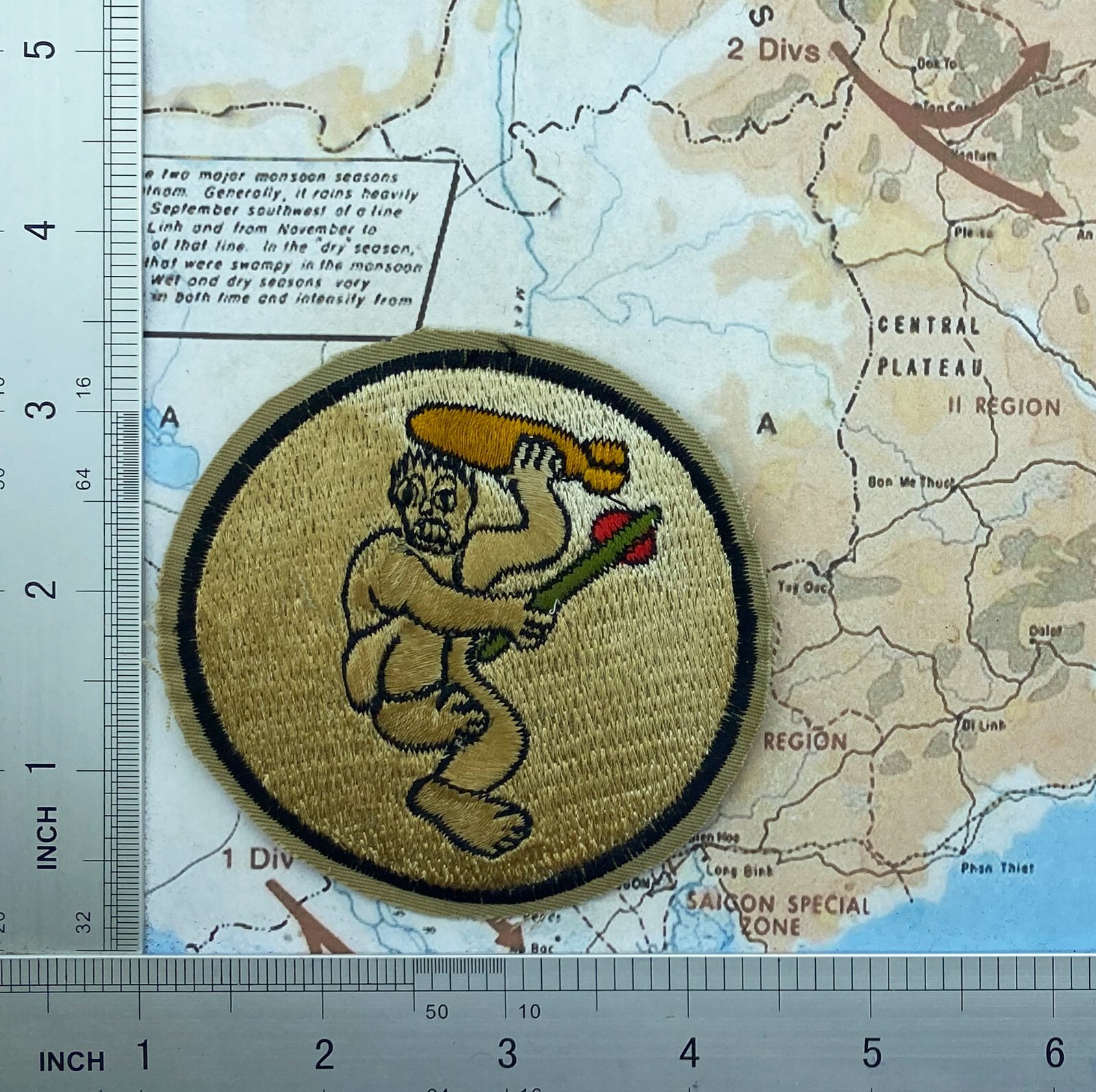 PATCH , USAF Patch 820th BOMBARDMENT Squadron 41st BOMB Group , Patch T3-397