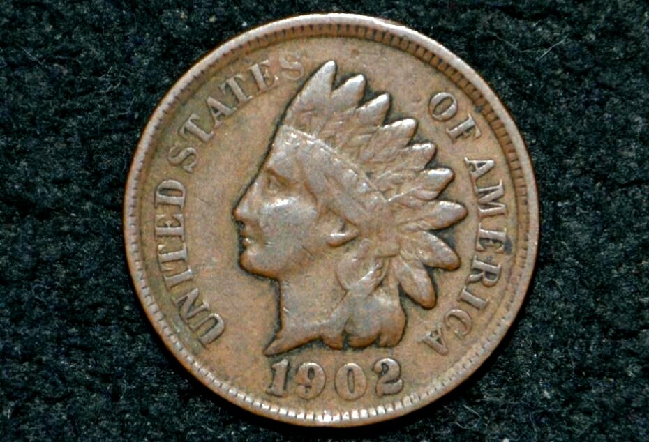 1902 Indian Head Cent ** VF ** FULL LIBERTY * NICE BROWN ** FREE S/H