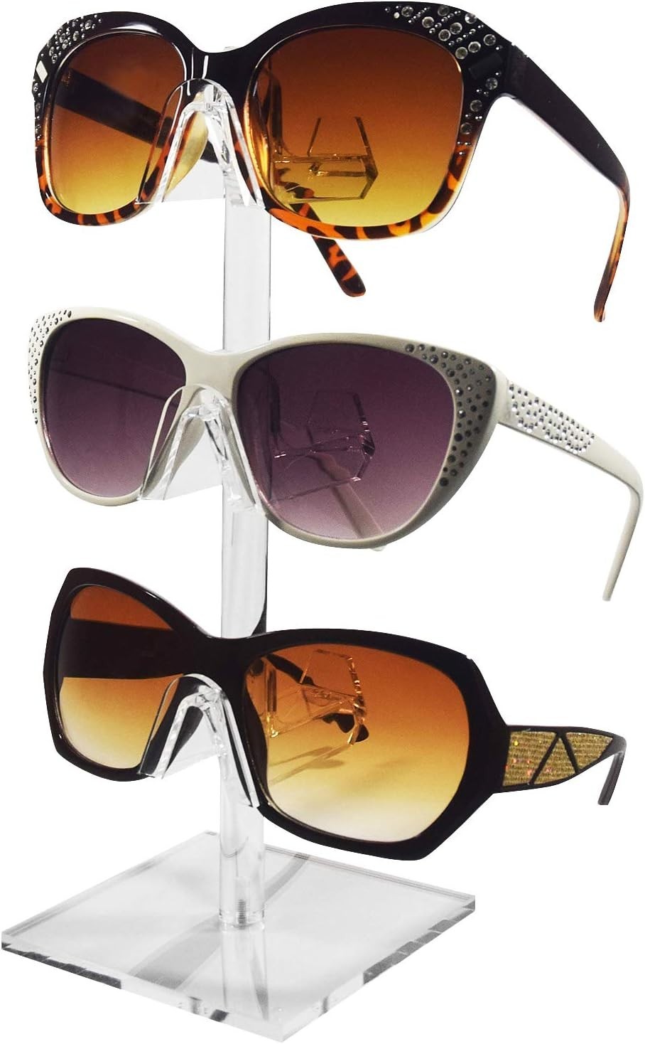 Acrylic 2-Piece Eyewear Stand for 6 Frames - Stylish and Functional