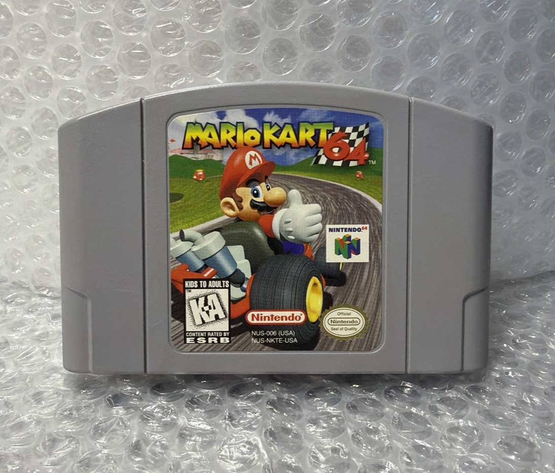 Mario Kart 64 Games Mario Cart For Nintendo N64 US Version USA Shipping