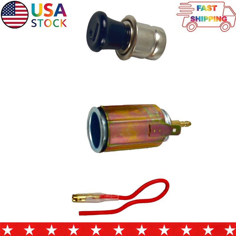 DC 12V Car Auto Cigarette Lighter Replacement Plug & Socket Assembly Set N469
