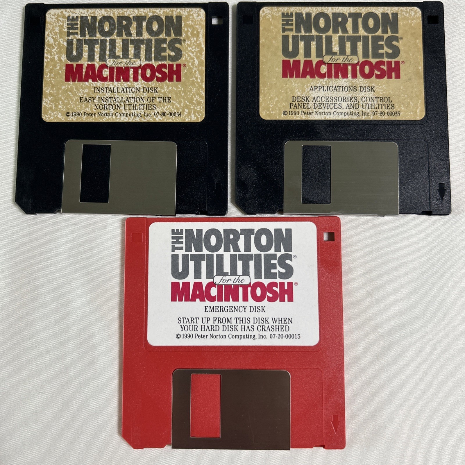 The Norton Utilities for Macintosh – Complete 3‑Disk Set (1990) – 3.5" Floppy