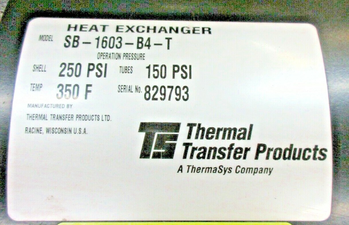 HEAT EXCHANGER SB-1603-B4-T